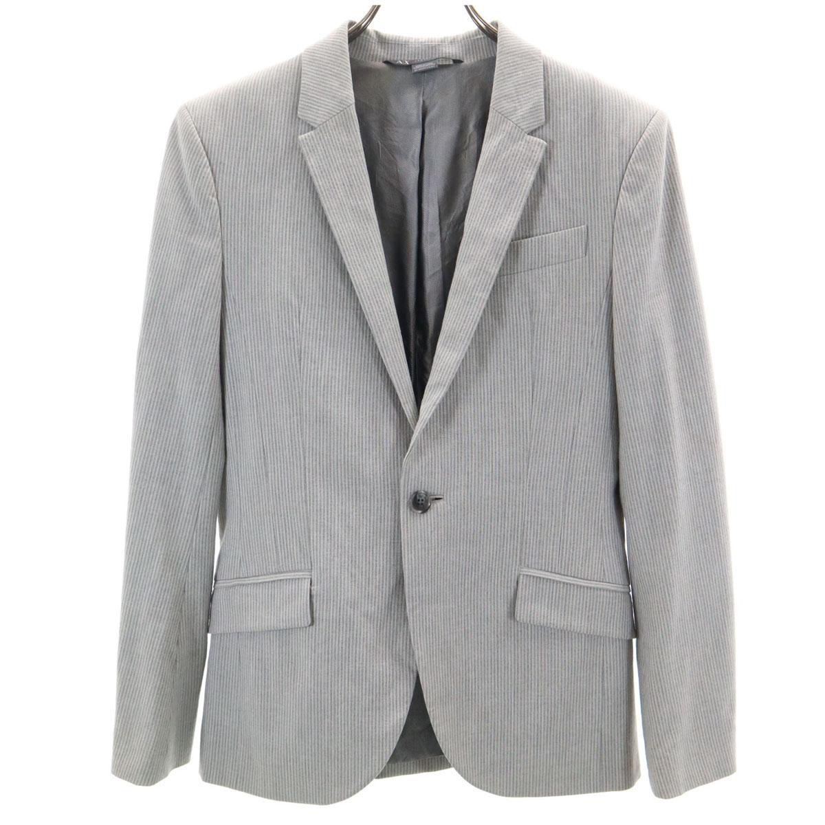 

ARMANI EXCHANGE Striped Pattern tailored jacket 34 gray Men s Used
