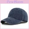 Klassisk Bomulls Baseballcaps med Rund Topp Justerbar Solskjerm Avslappet Hatt I Svart