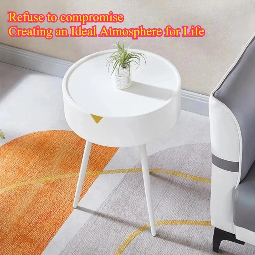 Small Coffee Table Artistic Bedside Table Strong Load-bearing Coffee Creative Cute Artistic Sense Thickened Small Coffee Table