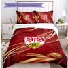 Set Lenzuola Stampato Calcio VfB Stuttgart 3 Pezzi, Comodo Set Copripiumino per Camera da Letto Amico della Pelle