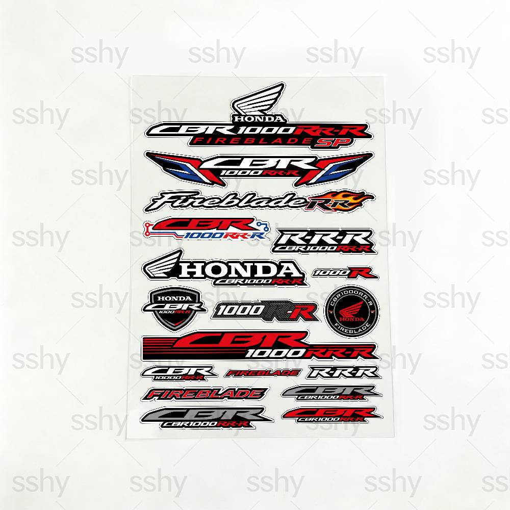 FOR HONDA CBR1000RR-R Reflective motorcycle stickers, 3M safety warning at night in the dark scooter helmets RA4 lcnd9