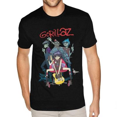 Camiseta Anime Harajuku Camiseta Gorillaz Adulto Ótima Qualidade Camiseta Retrô Gráfica Manga Roupas Masculinas Camiseta Oversized Camiseta Masculina