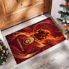 Tappeto Morbido Antiscivolo per Interni con Motivo Calcio Galatasaray FC Tappetino Decorativo Sportivo per Camera da Letto