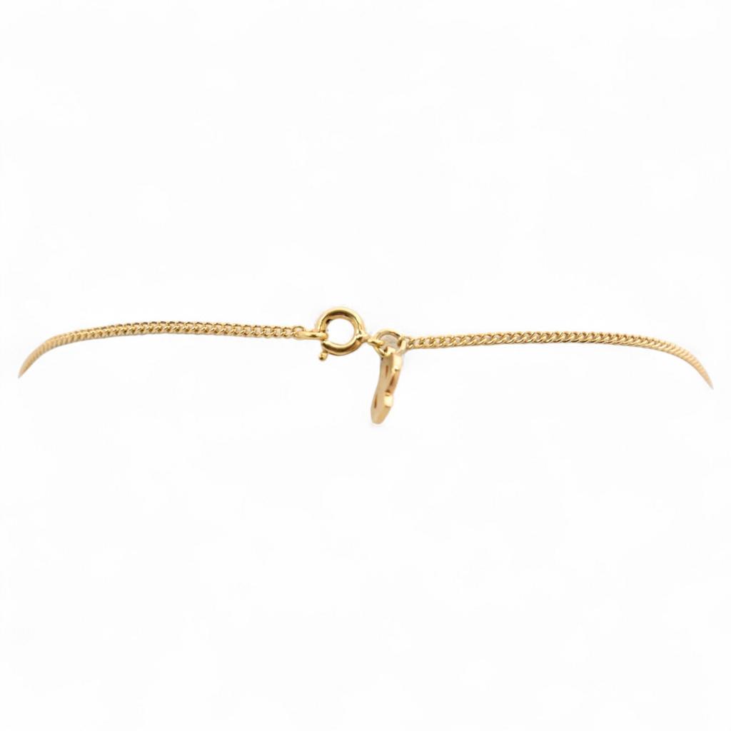 Auth DIOR Necklace CD Logo Heart Motif di6609aa