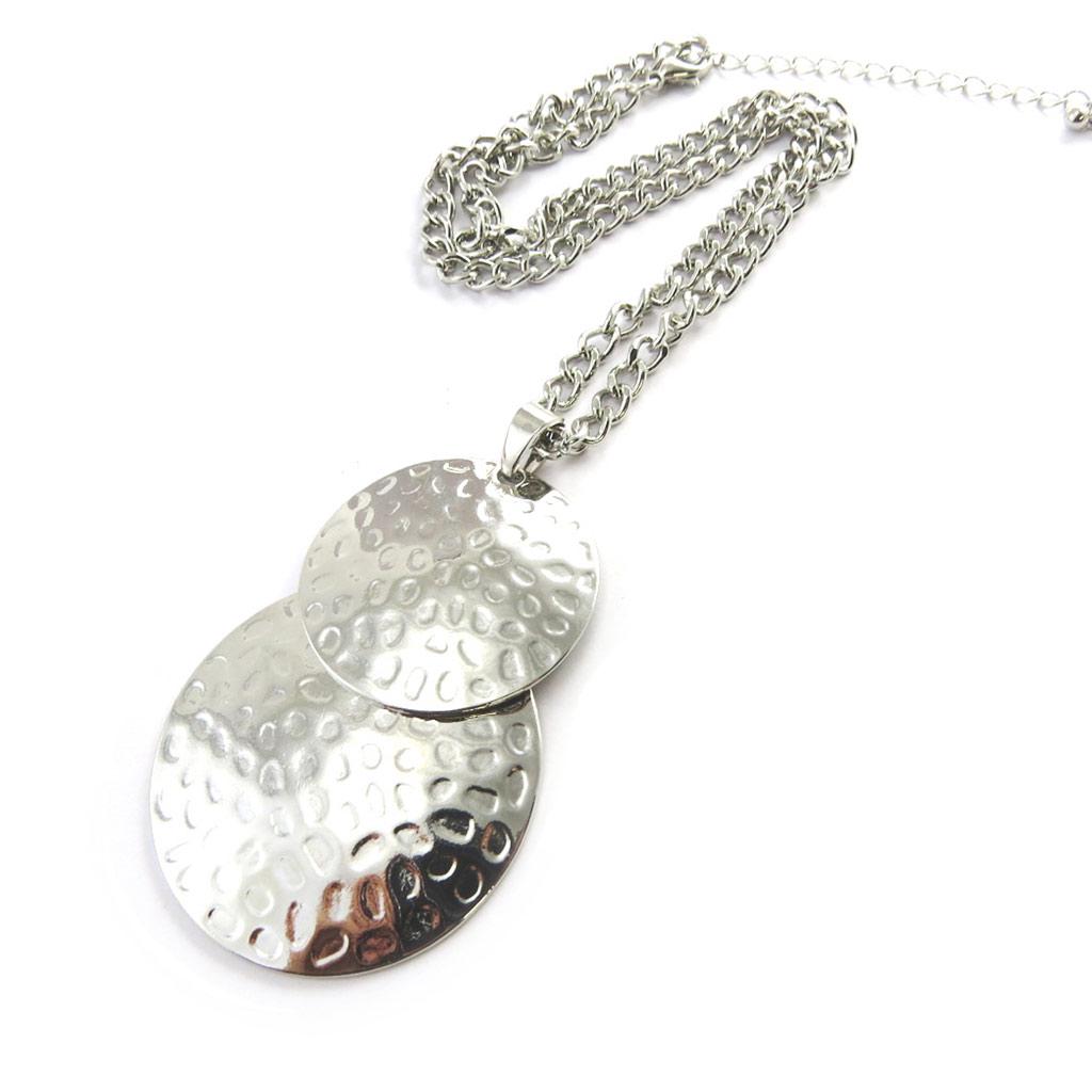 Les Trésors De Lily [M8215] - Silver 'Cléopatra' Designer Necklace