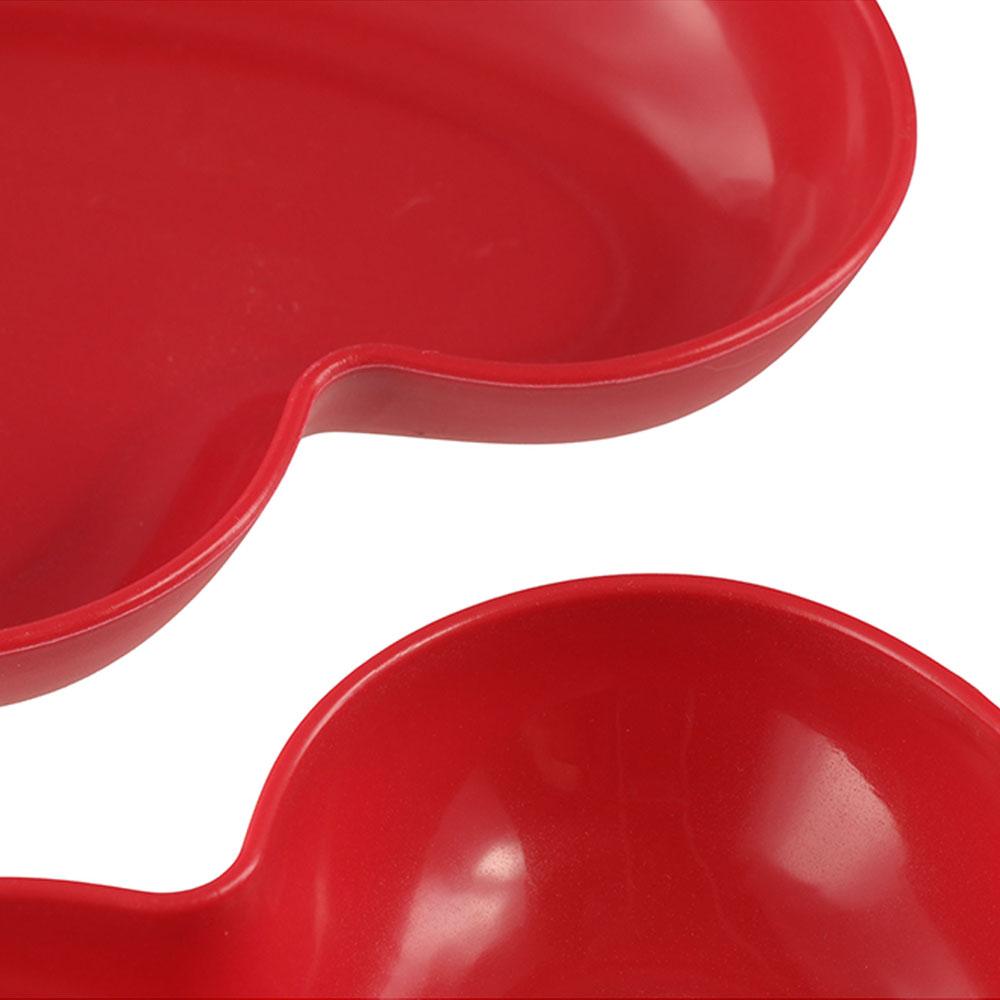 5/10 Piezas Creativo Plato de Fruta Amoroso Plástico Plato Frutos Secos Amor Corazón Escupidera Plato Huesos Decoración del Hogar