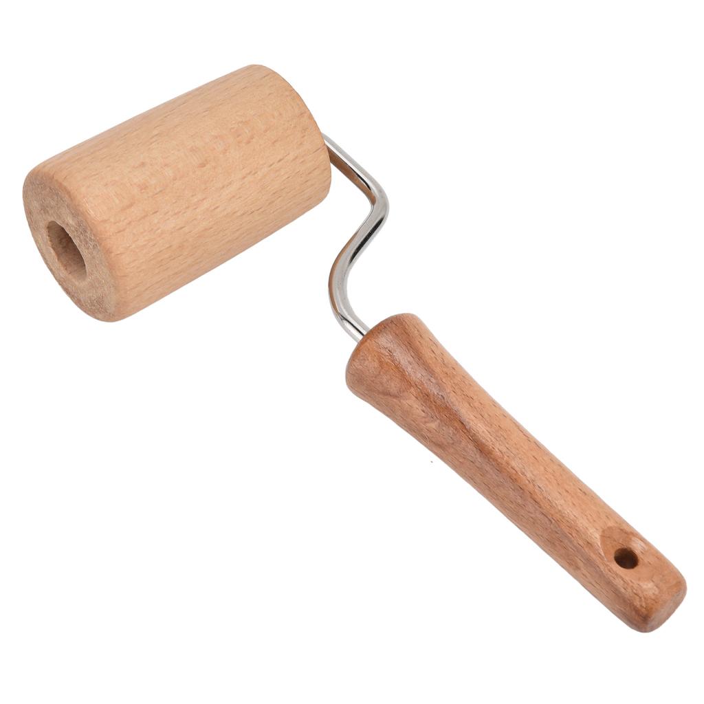 Wooden Rolling Pin Small Hangable Labor Saving Hand Dough Roller for Baking Pizza Cake