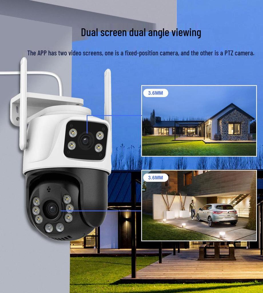 iCSee WiFi Wireless Outdoor Surveillance Camera with HD Color Night Vision & Mobile Remote Access