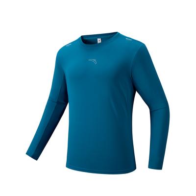 Running Series Moisture-Wicking Quick-Dry Long Sleeve Knit Shirt Men Tops Water-Kite-Blue 952615401-1