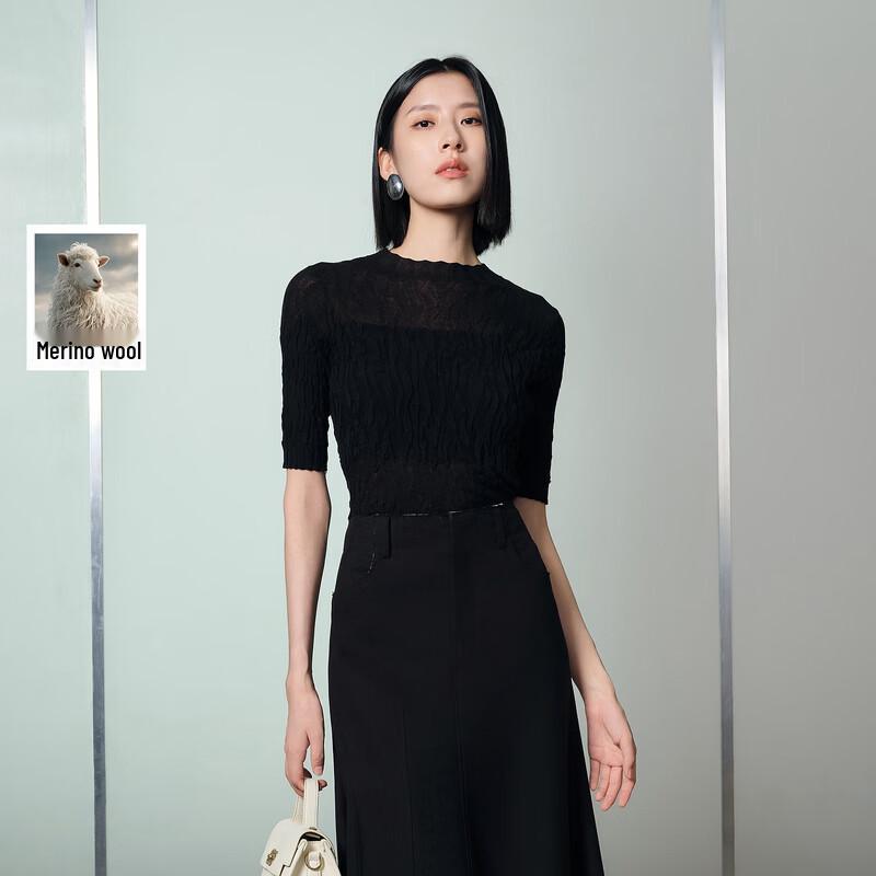Women s 100% Merino Wool Slim Fit Knitted Sweater S