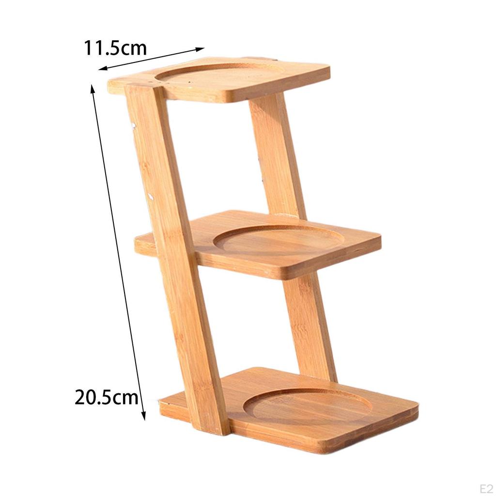 Tiered Flower Pot Stand Rack Display Storage Organizer Multifunction Shelf Wood for