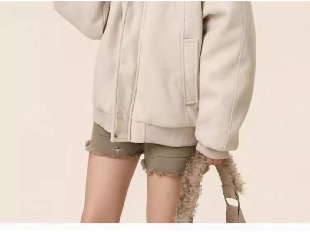 Men's Winter Wool Coat with Large Fur Collar - Mountain Eagle Hooded Heavyweight Jacket