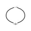 VIVIENNE WESTWOOD One Row Relief Choker Black Onyx Brass Necklace Women Necklace 63030019W270W270
