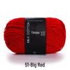 4-Ply Yimian Medium-Fine Milk Cotton Baby Yarn for Hand-Knitted DIY Projects