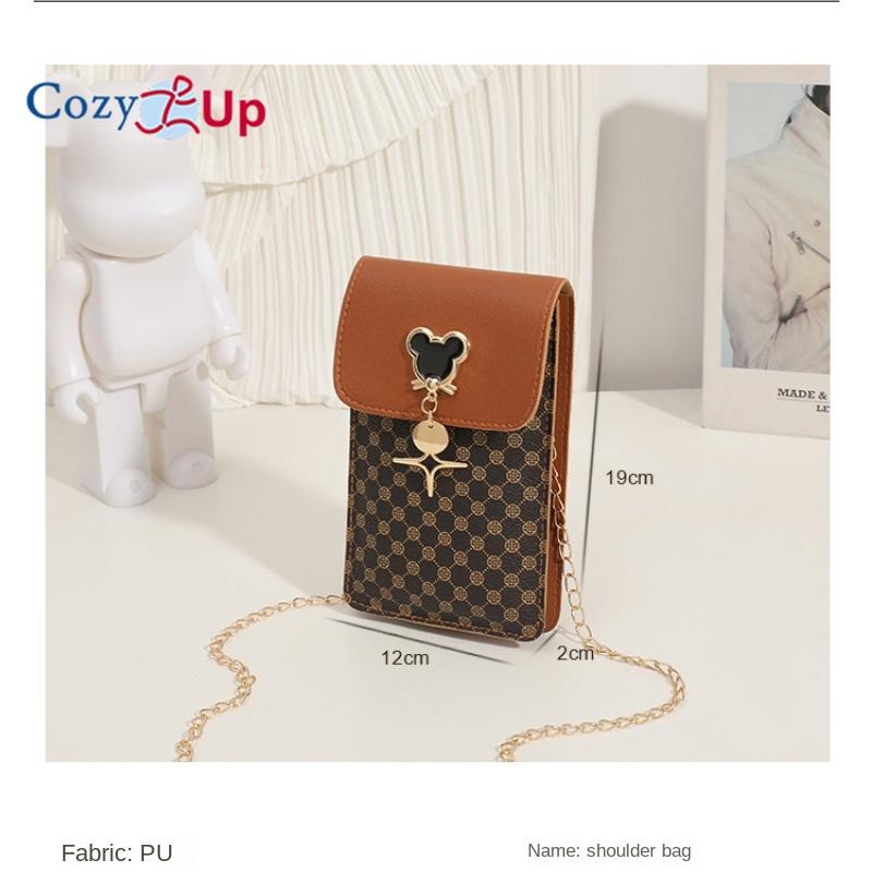 Útulná taška na telefon s přívěskem Up Star Minimalistická dámská taška na peněženku PU Zero