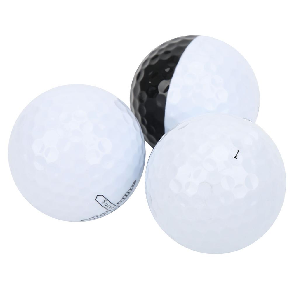 3Pcs Rubber Golf Balls Driving Range Training Balls Golf Club Auxiliary Accessories