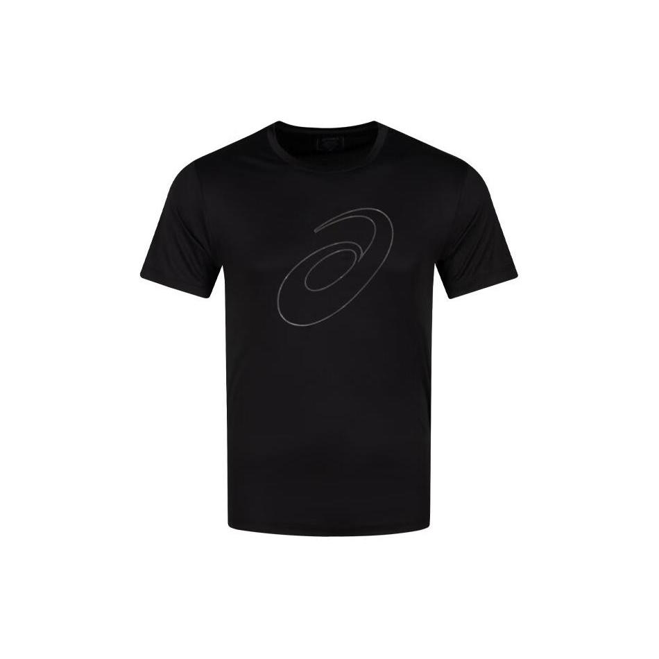 ASICS T Shirts Men's Black Crew Neck Moderate 2011C975-001