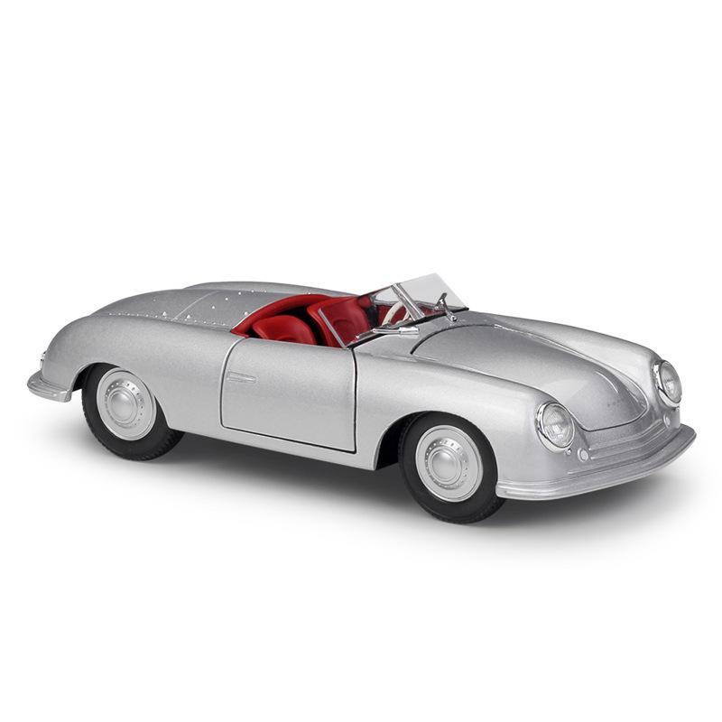 

Welly 1/24 Porsche 356 №1 Родстер Сплавна Машина Литі та Іграшкові Транспортні Засоби Модель Автомобіля Мініатюрна Масштабна Модель Автомобіля Іграшка для Дітей срібний
