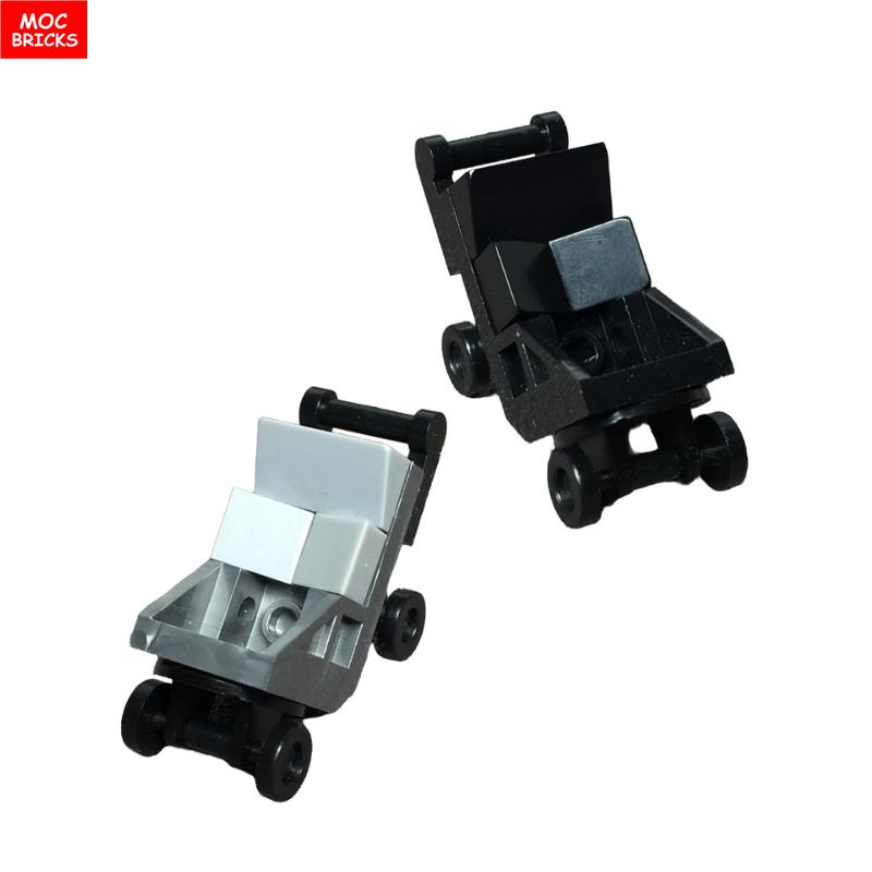 Non-Toxic Moc Bricks Baby Stroller Series Nursing Bottle Baby Figure Assembled Building Blocks Educational Toy For Children Gift