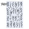 Waterproof Nail Art Supplies Women Stickers for Halloween, Spooky Ghost Pumpkin Spider Web Bat Halloween Theme Decals Thorns Manicure Decal,