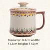 Dunhuang Merchandise Mug Ceramic Water Cup with Lid Ru Kiln Tea Cup Office Tea Cup Mid-Autumn Festival Gift