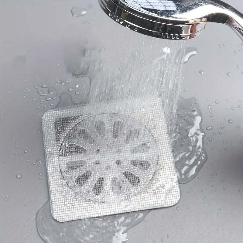 10PCS bathroom hair filter, toilet sewer filter, kitchen anti-blockage and insect-proof self-adhesive floor drain sticker