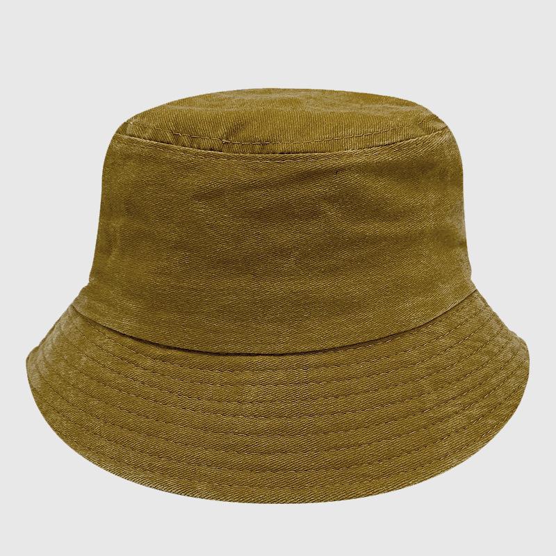 Old Washed Bucket Hat Retro Cowboy Hat Summer Sun Protection Cowboy Basin Hat Embroidery