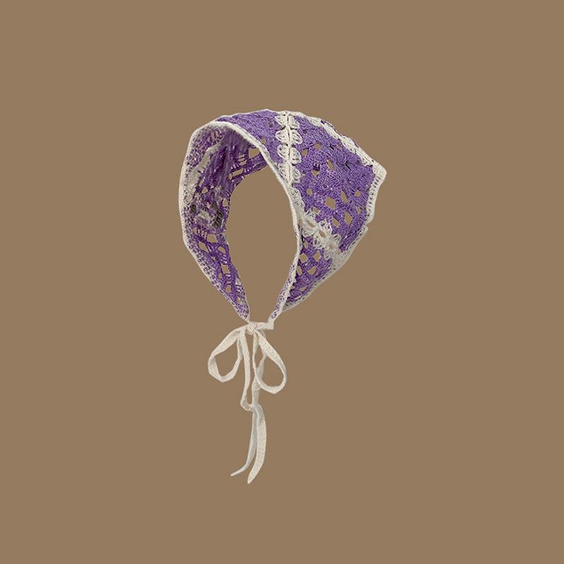 

Сладкая треугольная повязка на голову Милый головной убор ручной работы Пасторальный стиль Пляжный отдых Аксессуары для волос Путешествие Фото Шарф для волос