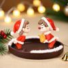 1-20Pairs Mini Christmas Couple Dolls DIY Decoration Accessories Desktop Ornaments Xmas Tree Holiday Party Home Decor Supplies