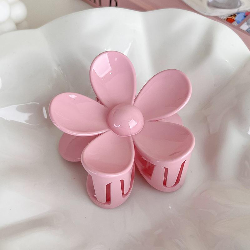UXSL New Sweet Pink Series Hair Claw Acrylic Hairpin Geometry Barrette Crab Hair Clips Headwear for Womens Girl Hair Accessories
