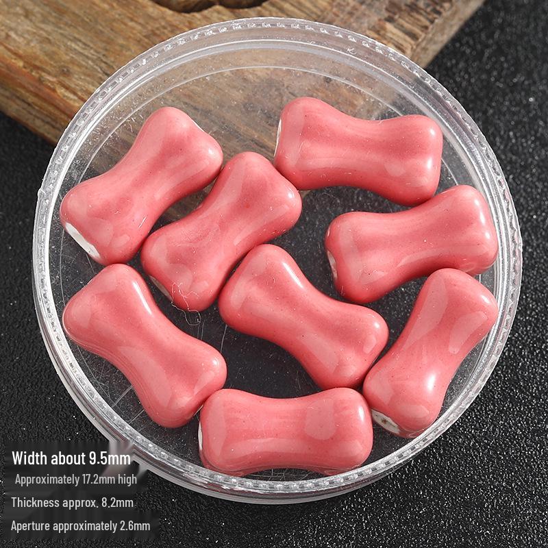 Colored Ceramic Bone Beads for DIY Jewelry: Beading, Bracelets, Necklaces, Earrings Accessories