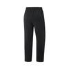 Li Ning Fitness Series Solid Color Mid Waist Breathable Versatile Fleece Warm Sports Long Pants Men bottoms Black AYKV057-1