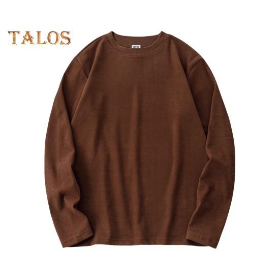 Toamnă Primăvară Bărbați Top cu fund Slim Fit Gros Gâtul Pulover Mâneci lungi elastice Culoare pură Plus mărime Lungime mijlocie Exercițiu de fitness Purtă zilnică Cămașă