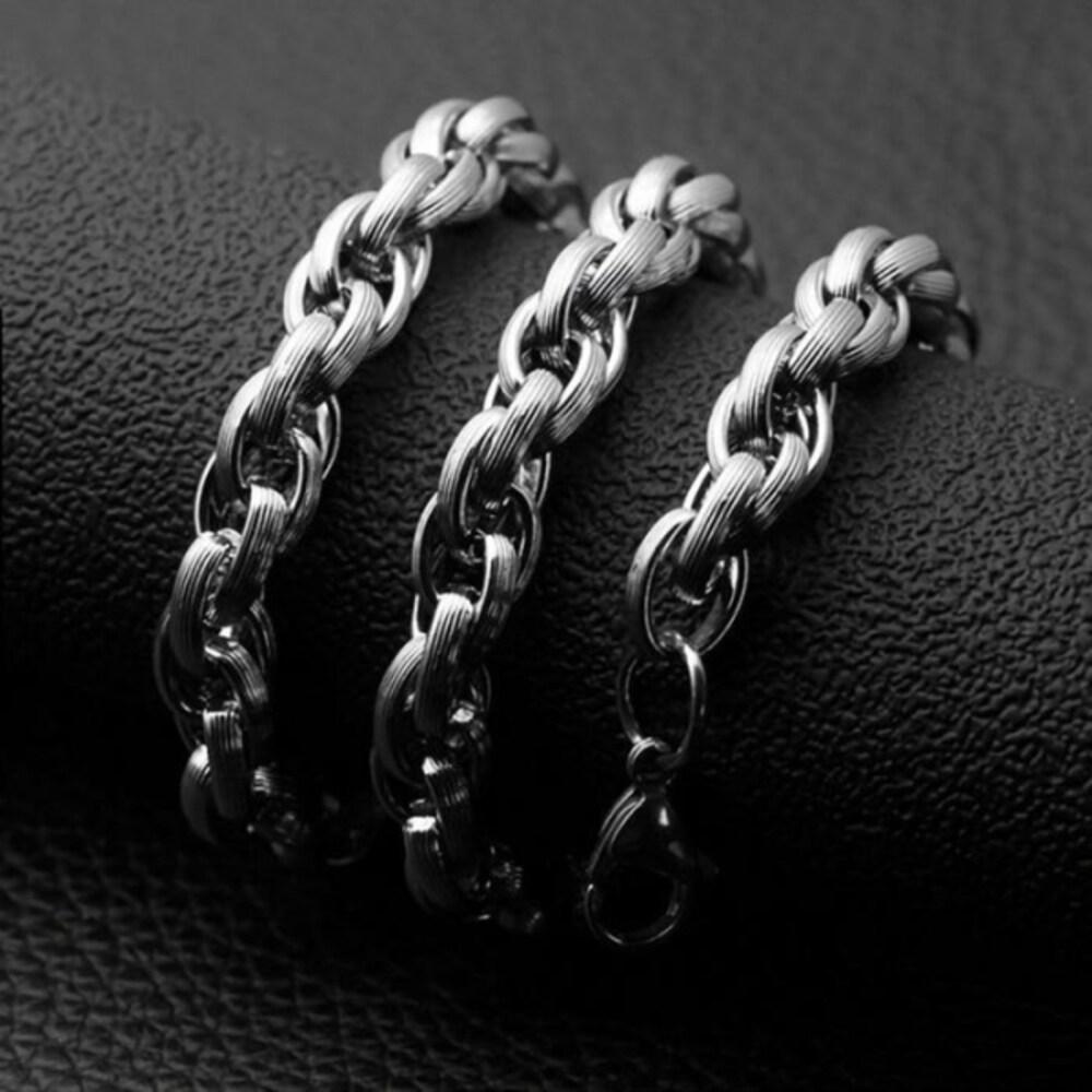 [Onoma] Onm Unisex Line Double Tie Chain Necklace (17068687)