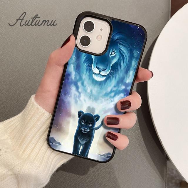 Mighty Animal Lion Phone Case for iPhone 11 12 13 14 Pro Max Mini X XR XS SE 2020 6S 7 8 Plus Samsung Galaxy S21 S22 Cover Shell