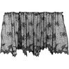 BESTOYARD Halloween Lace Window Curtain with Spider and Bats Design, Sheer Curtain for Indoor, Lampshade, Fireplace Cloth, Spooky Ghost Festival