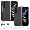 For Samsung Galaxy Z Fold5 5G Carbon Fiber Texture PU Leather+PC Case Precise Cutouts Phone Cover
