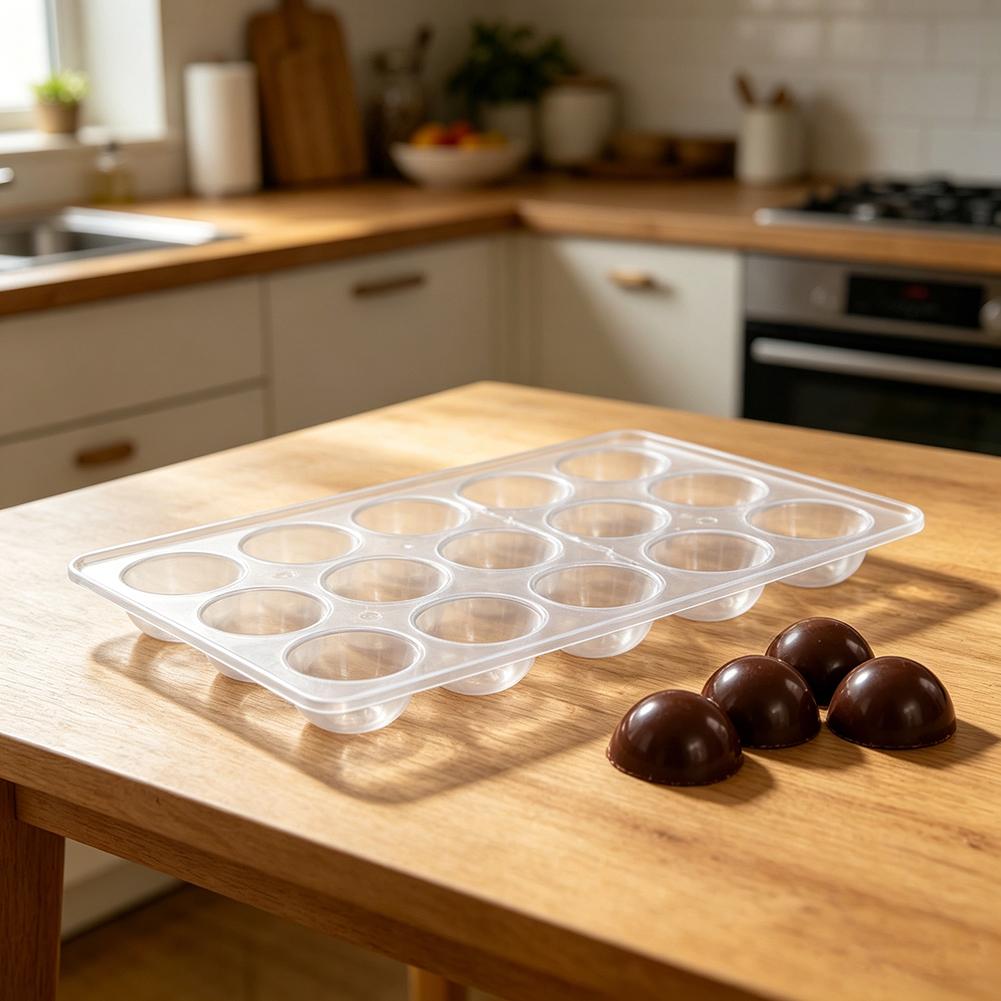 Chocolate Baking Mold 24 Grid Filled Chocolates Making Mold Safe Transparent Baking Pastry Candies Tools For Food Preparations