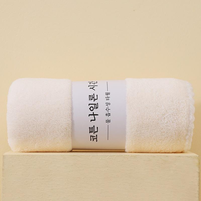 Coral Fleece Towel Thickened Absorbent Household Face Towel
