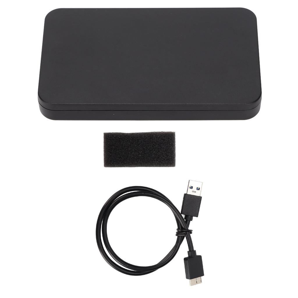 Mobile Hard Disk Box 2.5in SATA Serial Port Mobile Hard Disk Enclosure Supports for Windows for OSBlack (Not Inclube