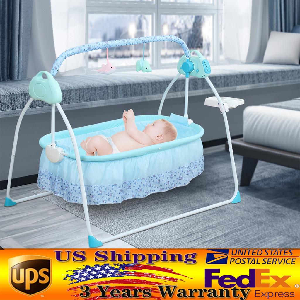 Elektrische Babywiege Schaukelstuhl Automatisches Schaukelbett, Babywiege, 25kg, 0-18 Monate