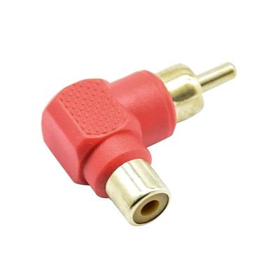 90 Grad RCA-Winkelstecker M/F L-förmiger 90-Grad-Winkel Audio-Adapter Hochwertiger Lotus RCA-Winkel