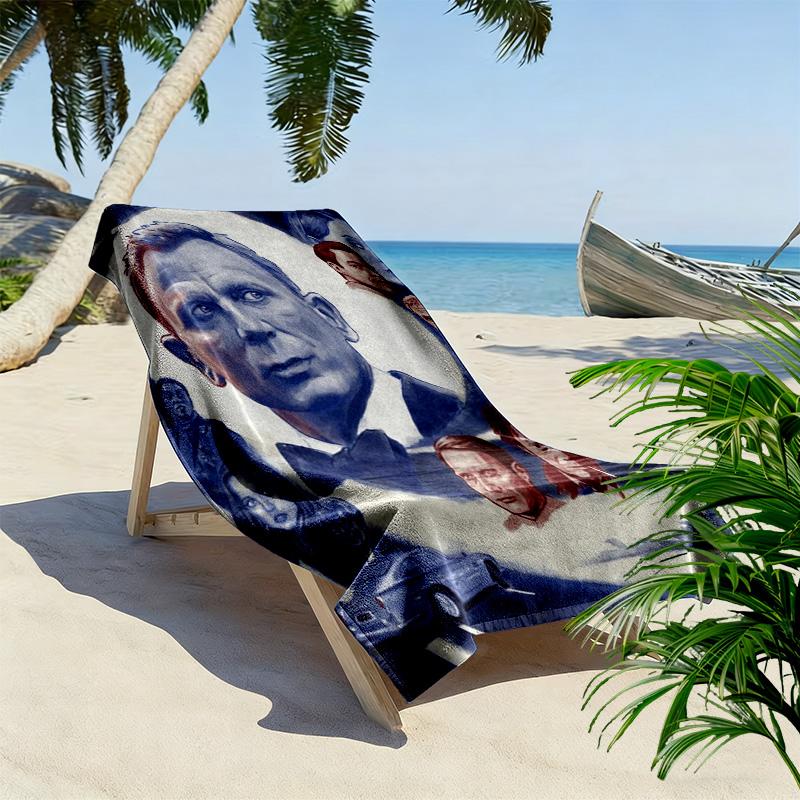 Espionage Intrigue Quantum Solace beach towel soft Beach towel for vacation photos swim Absorbent bath towel Outdoor pool towel beach