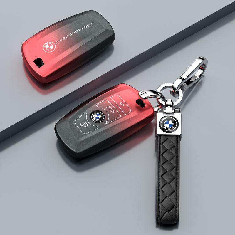 AAAQS1 Car Logo Zinc Alloy Key Case Bag Smart Remote Interior Auto Accessories For BMW F20 G20 G30 X1 X3 X4 X5 G05 X6 X7 G11 F15 F16