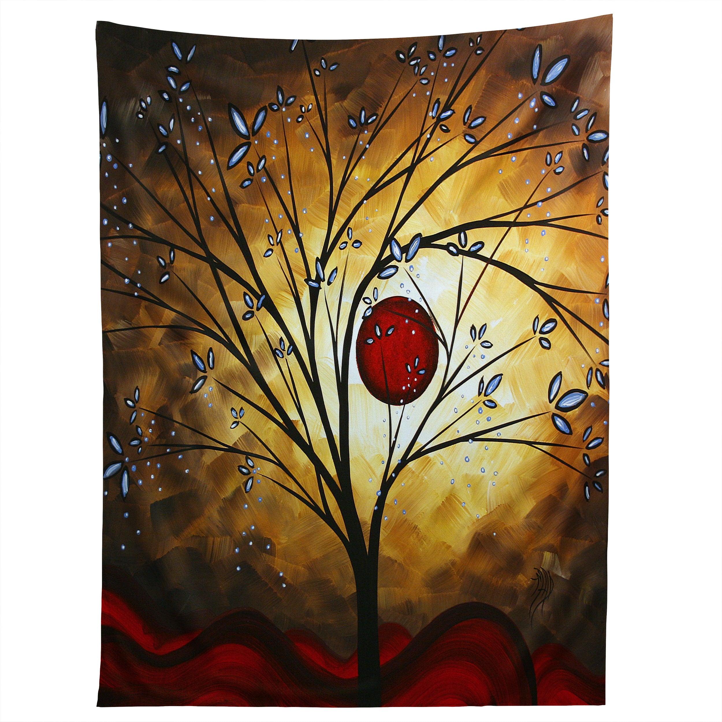 BLUE BLOSSOMS tapestry 75x100