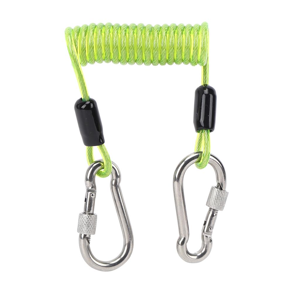 Stainless Steel Buckle Portable Camera Diving Spring Rope Fishing Missed Line