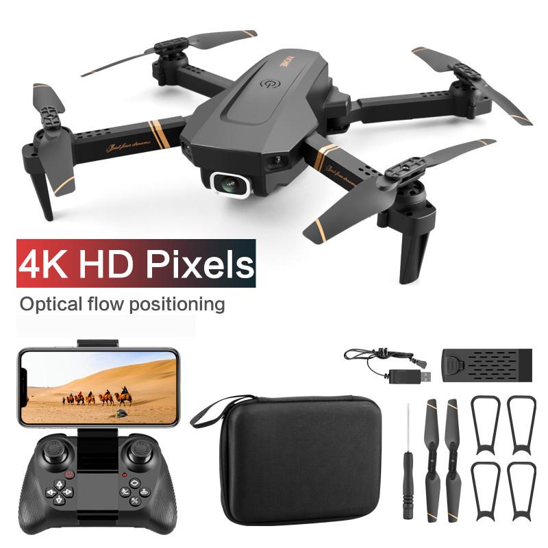 V4 Rc Drone 4k HD Wide Angle Camera 1080P WiFi Fpv Drone Dual Camera Quadcopter Real-time Transmission Helicopter Dron Gift Toys