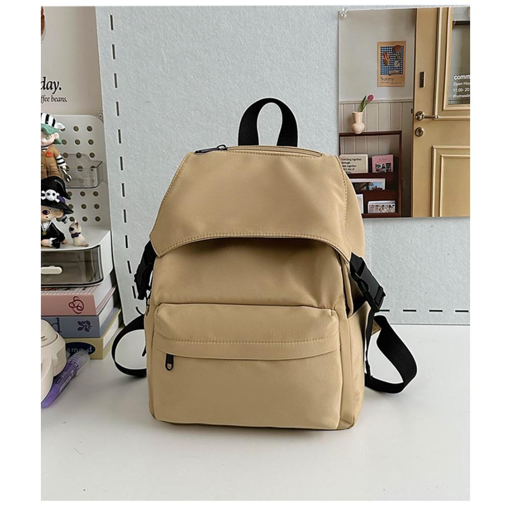 

Fashion Versatile Backpack Niche Design Simple Women s High-end Sense Large Capacity Korean Version Junior High School Student Backpack хаки