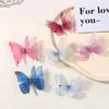 5 Stück/Set Schmetterling Haarspangen Prinzessin Mesh Doppellagig für Mädchen Kinder Hübsche Haarnadeln Geburtstagsgeschenk Haarschmuck