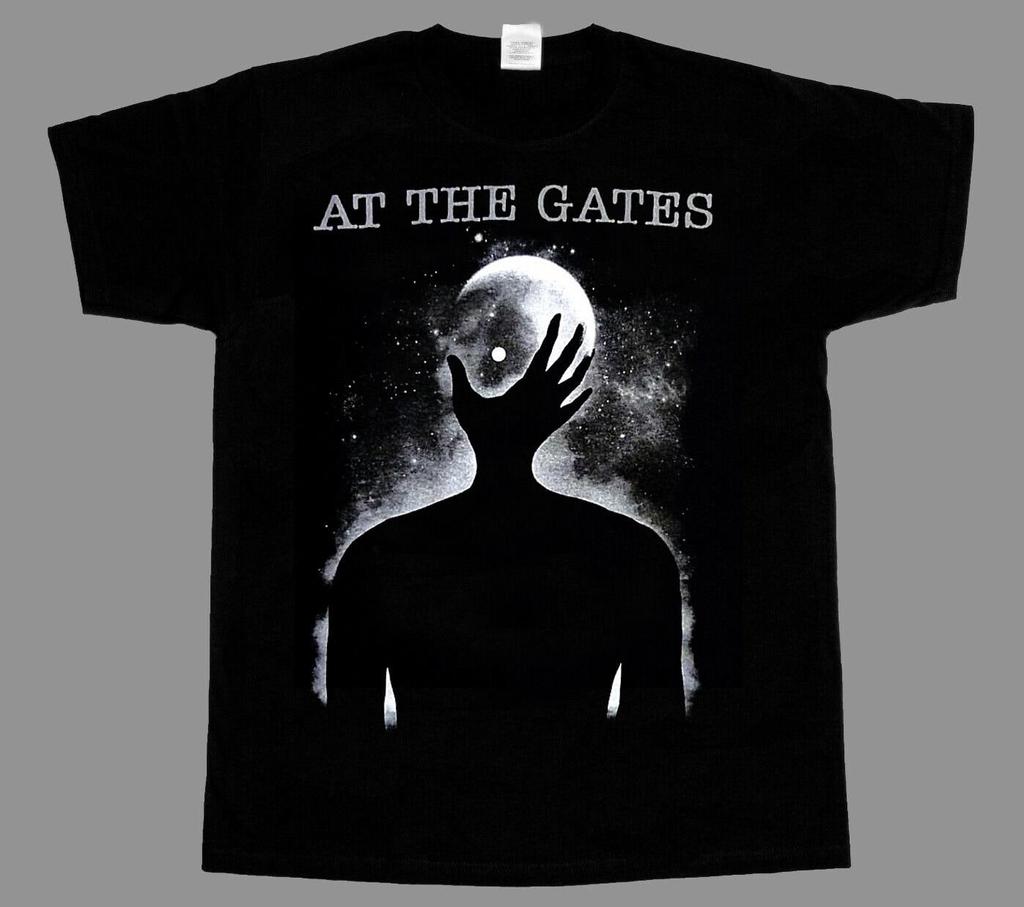 New At The Gates Moon Hand Short Sleeve T-SHIRT, Metal Music Shirt, Retro Shirt